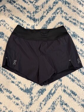 ON RUNNING Women's Black Athletic Running Shorts